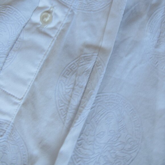 Versace Classic Men's Long Sleeve Shirt Cotton Size 40-15 3/4,made in Italy - Picture 6 of 10
